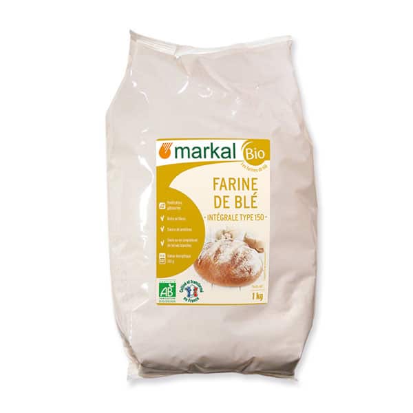 Bột Mì Nguyên Cám Hữu Cơ T150 Markal Organic Whole Wheat Flour 1kg