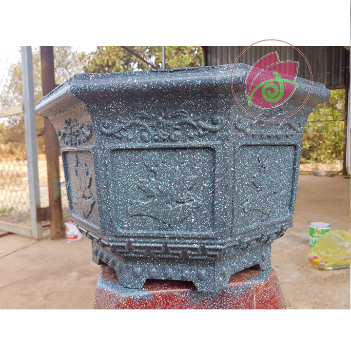 Sơn chậu kiểng màu xám đen hệ nước YES hoặc DOLPHIN 1kg
