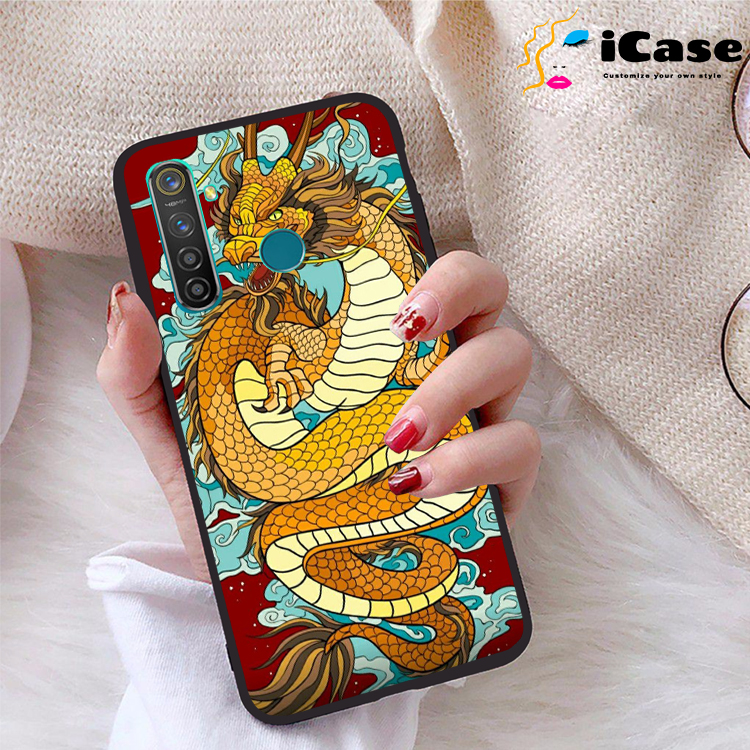 Ốp lưng Realme 5 Pro viền dẻo TPU BST Rong