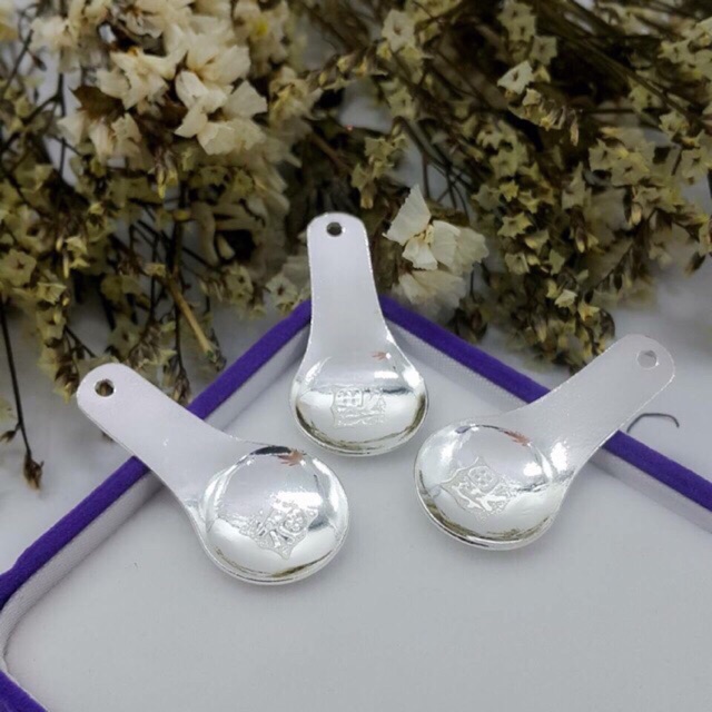 THÌA BẠC ĐÁNH CẢM CHUẨN BẠC TA NGUYÊN CHẤT -THJ SILVER