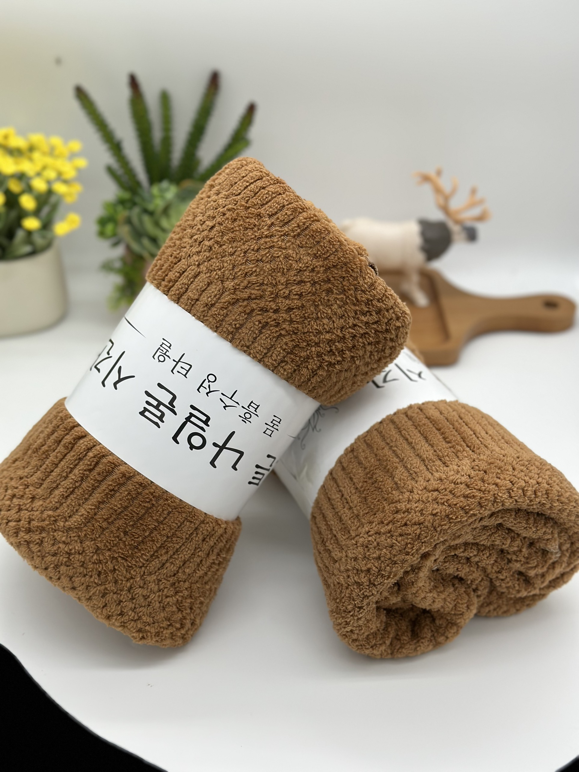 Khăn mặt lông cừu, kt 30x50cm, hạt gạo
