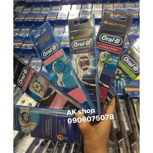 (Auth) Đầu Thay Thế Bàn Chải Điện Oral B Hàng