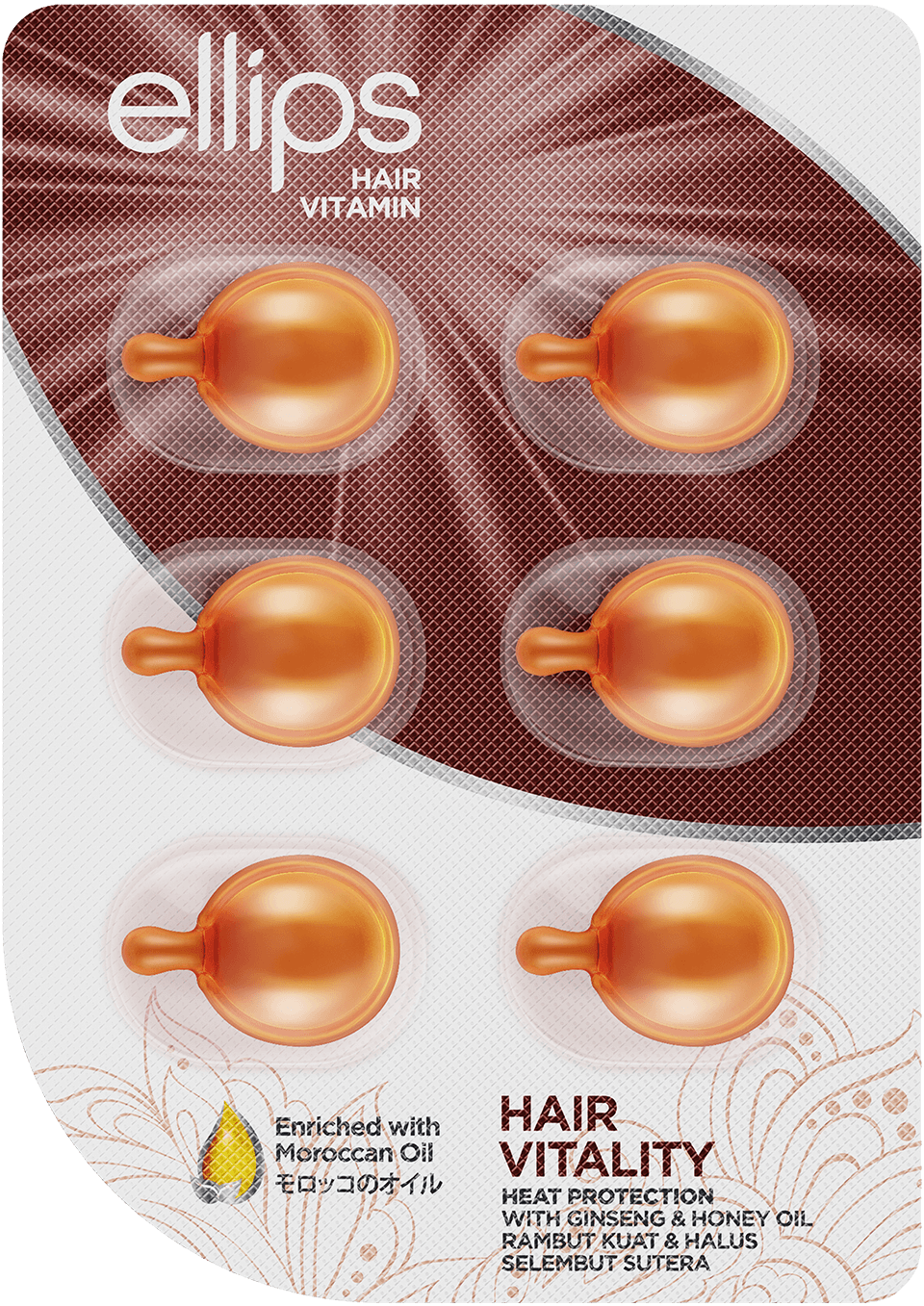 Ellips - Viên serum dưỡng tóc - tóc đẹp ngay trong 1 phút... (vỉ 6 viên)