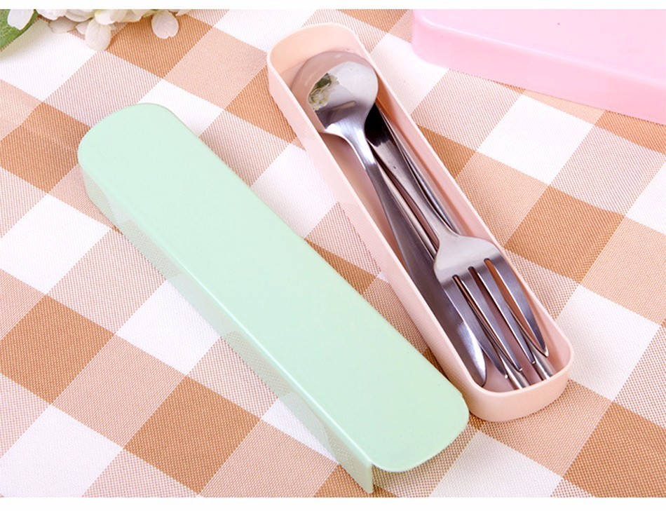 [HCM]Bộ Muỗng Đũa Nĩa Cá Nhân cho văn phòng hoặc đi du lịch - Có hộp đựng