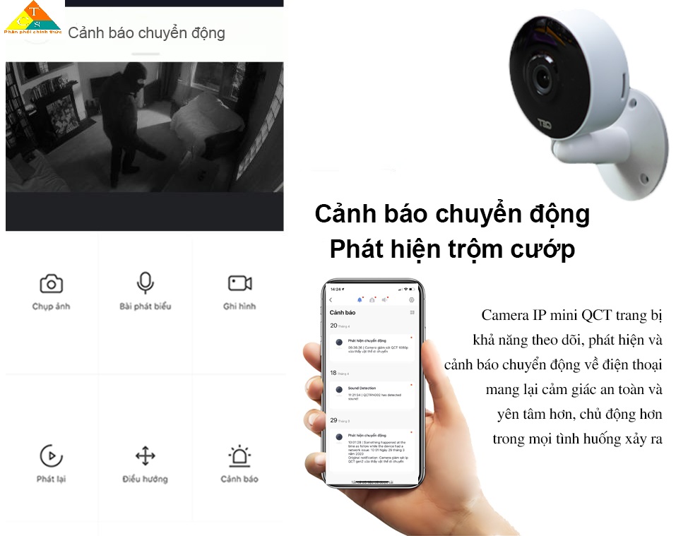 Camera giám sát mini QCT gen2 1080p quốc tế