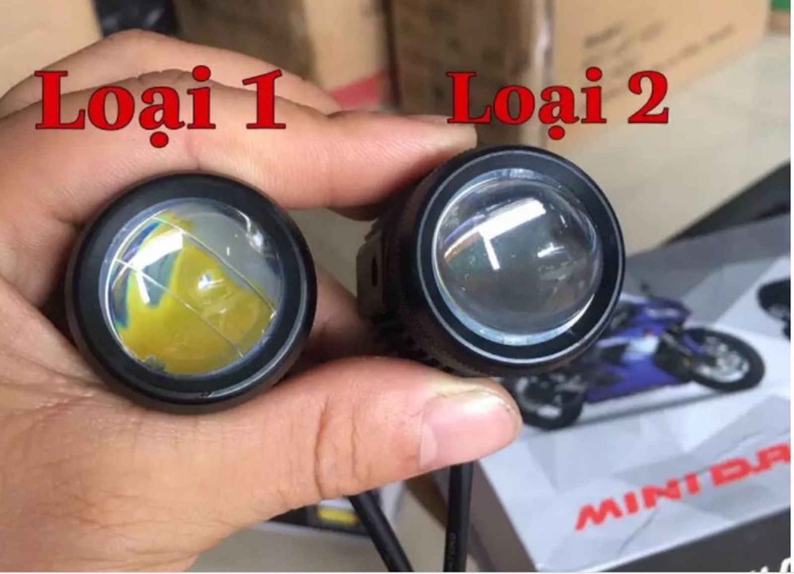 Đèn Trợ Sáng Mini Bi Cầu Mini Xe Máy Chính Hãng…