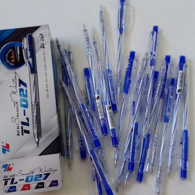 20 bút bi Thiên Long TL – 027 (Xanh)