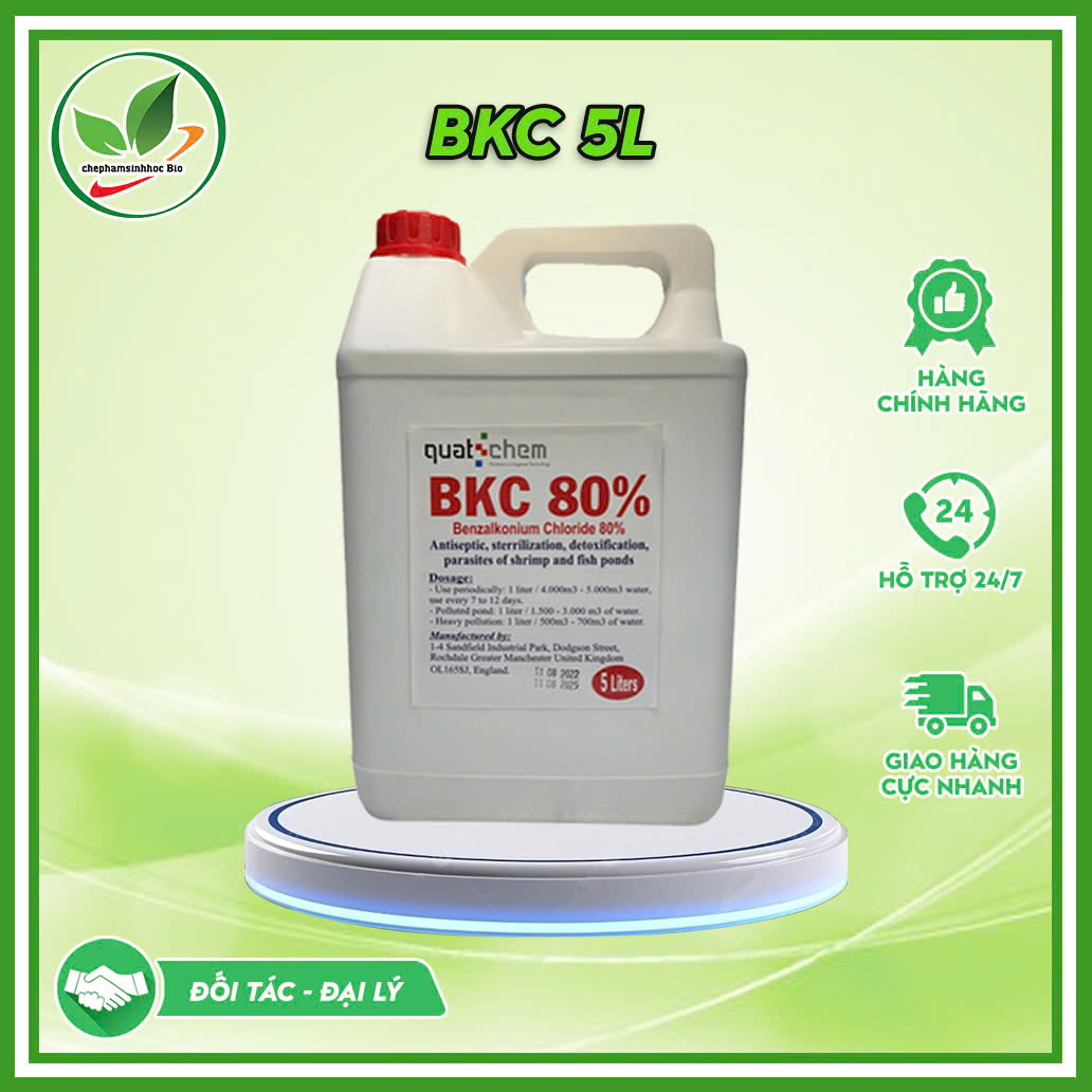 BKC 80 tôm cá ( xuất xứ : Anh). Can 5 lít