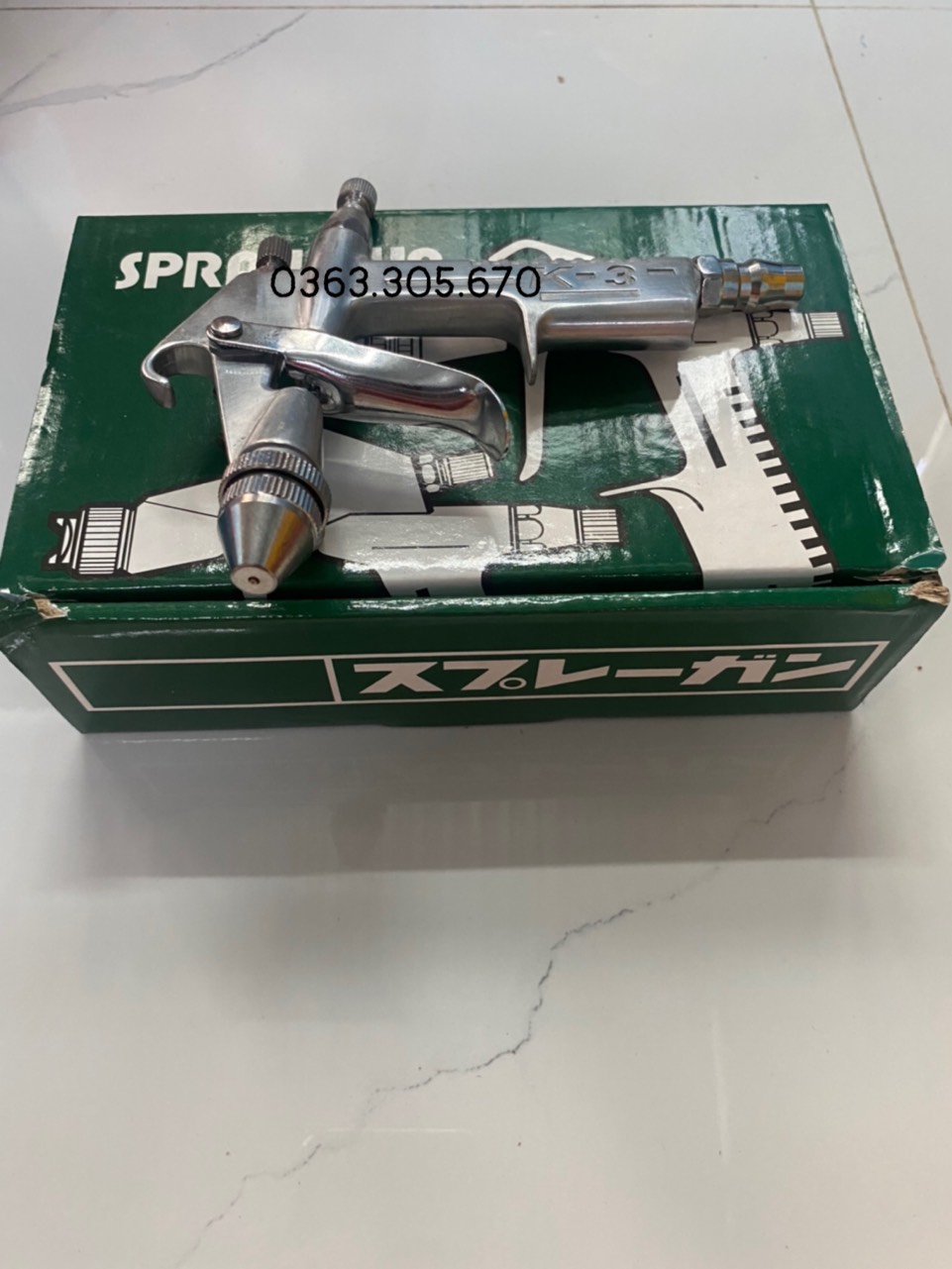 Súng phun sơn mini K3 , đầu phun 0.6mm