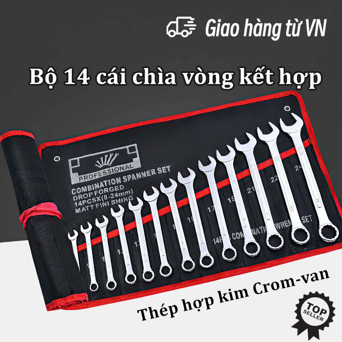 Bộ cờ lê yeti 14 cây tiêu chuẩn usa 8mm-24mm 8/14 pcs