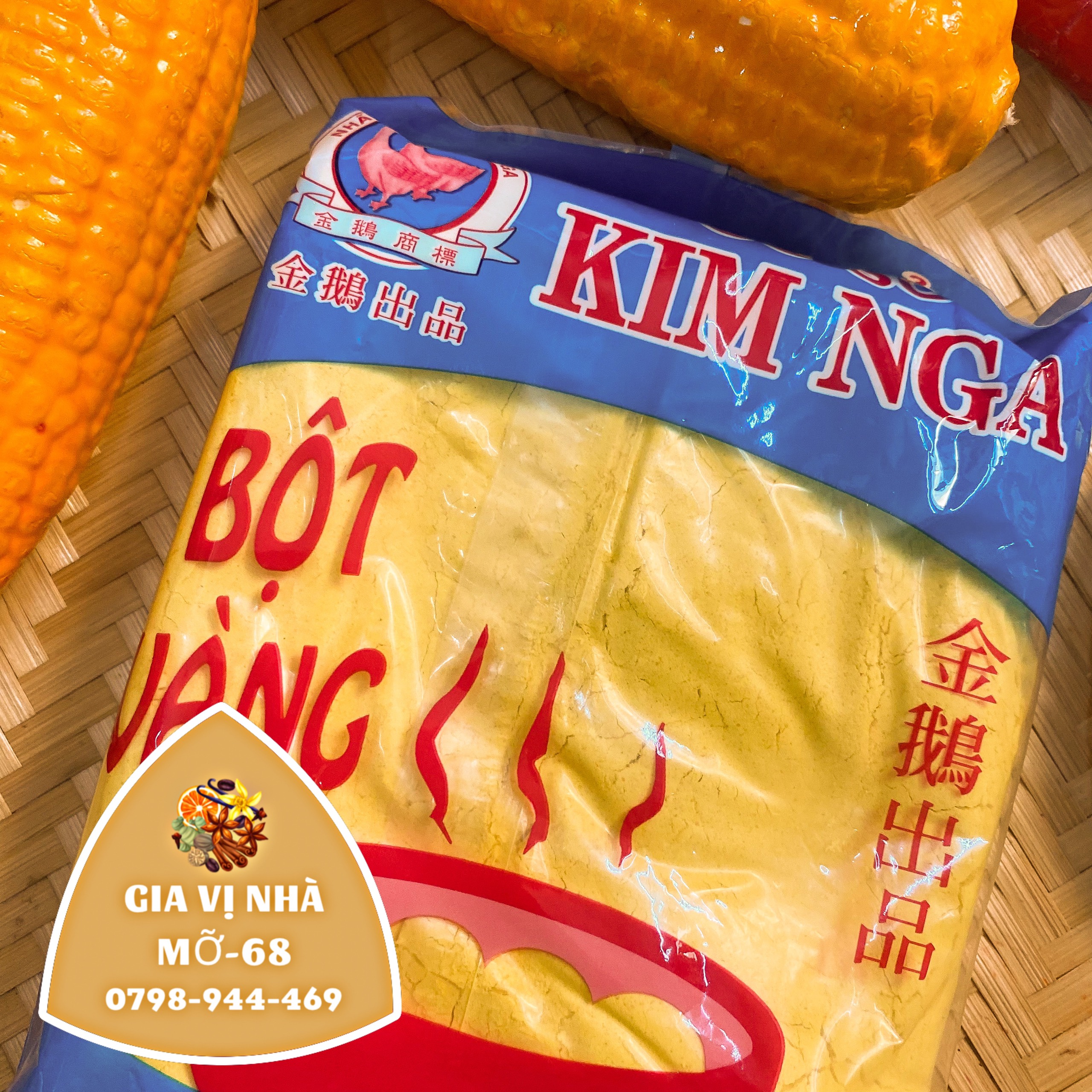 BỘT BÉO VÀNG KIM NGA - GÓI 100GR( CHIẾT )-500GR