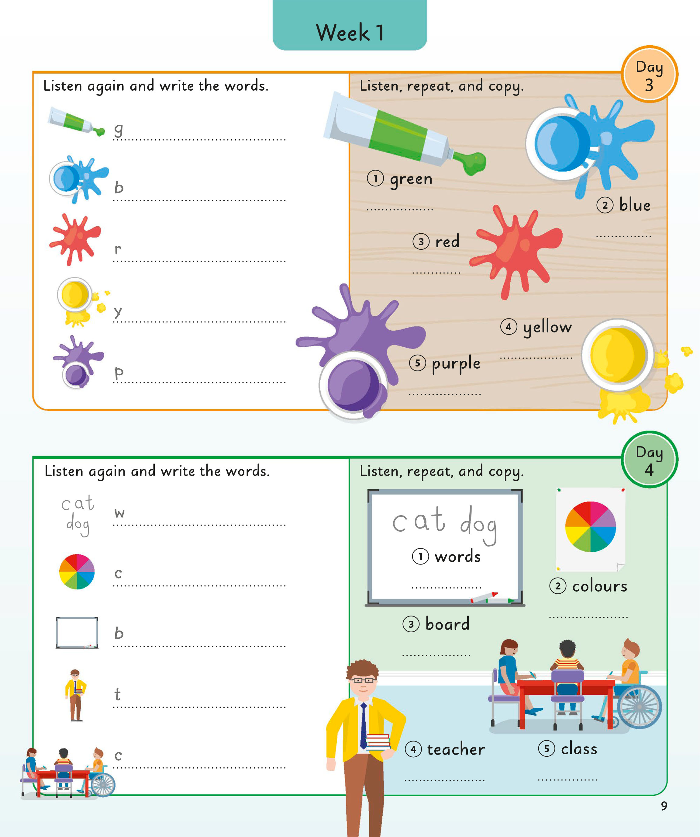 English for Everyone Junior 5 Words a Day ( sách màu)