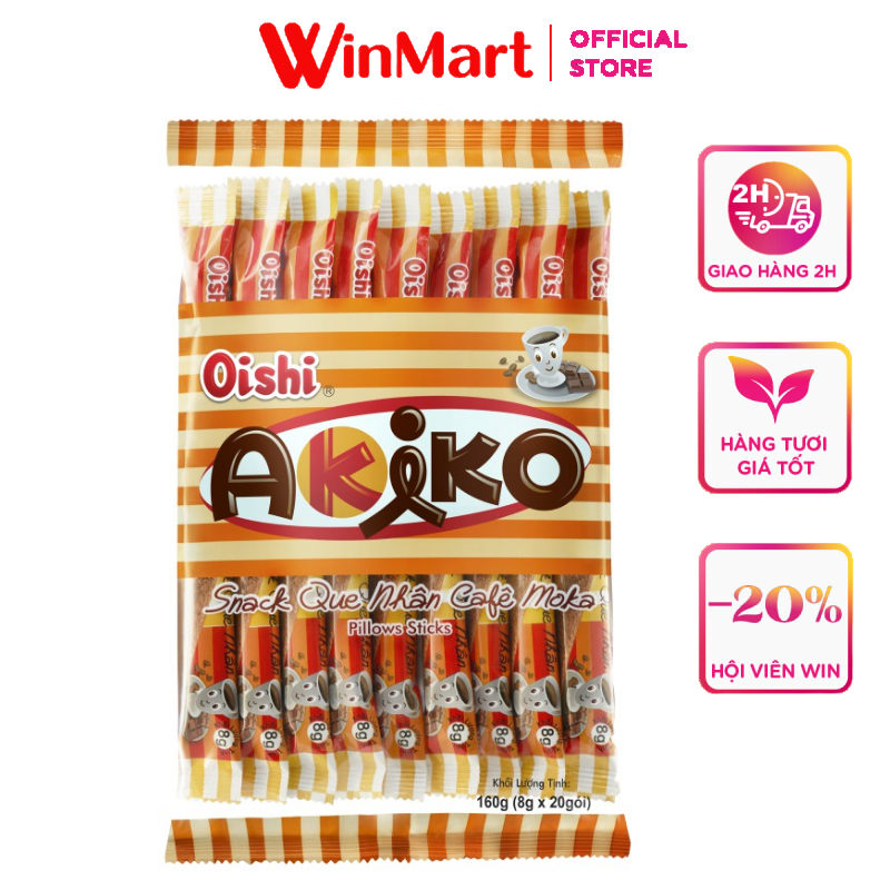 [Siêu thị WinMart] - Bánh que Akiko nhân café moka gói 160g