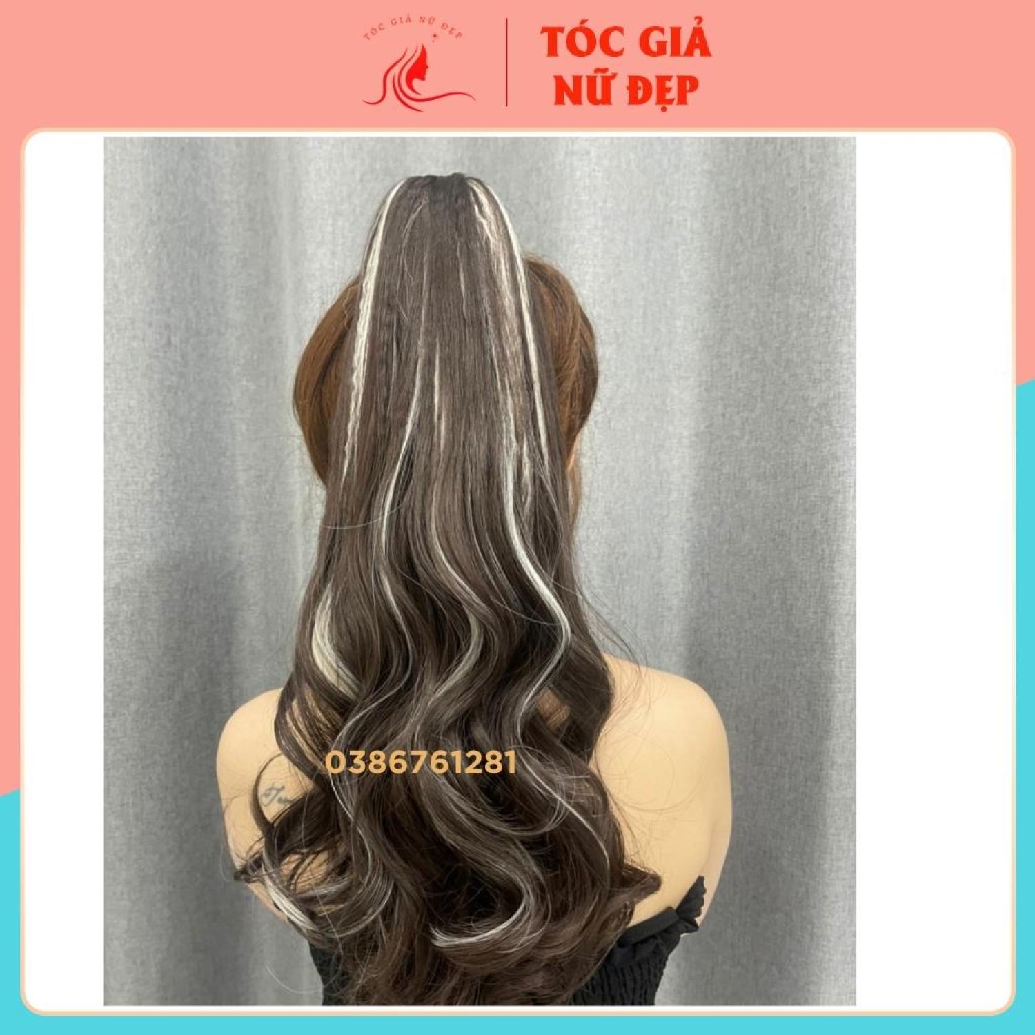 Tóc giả ngoặm móc line bấm phồng n50