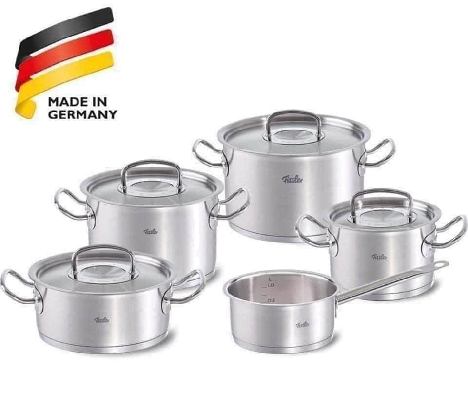 Bộ Nồi Fissler Original Profi (Nắp Vung Thép, Đáy 5 Lớp)