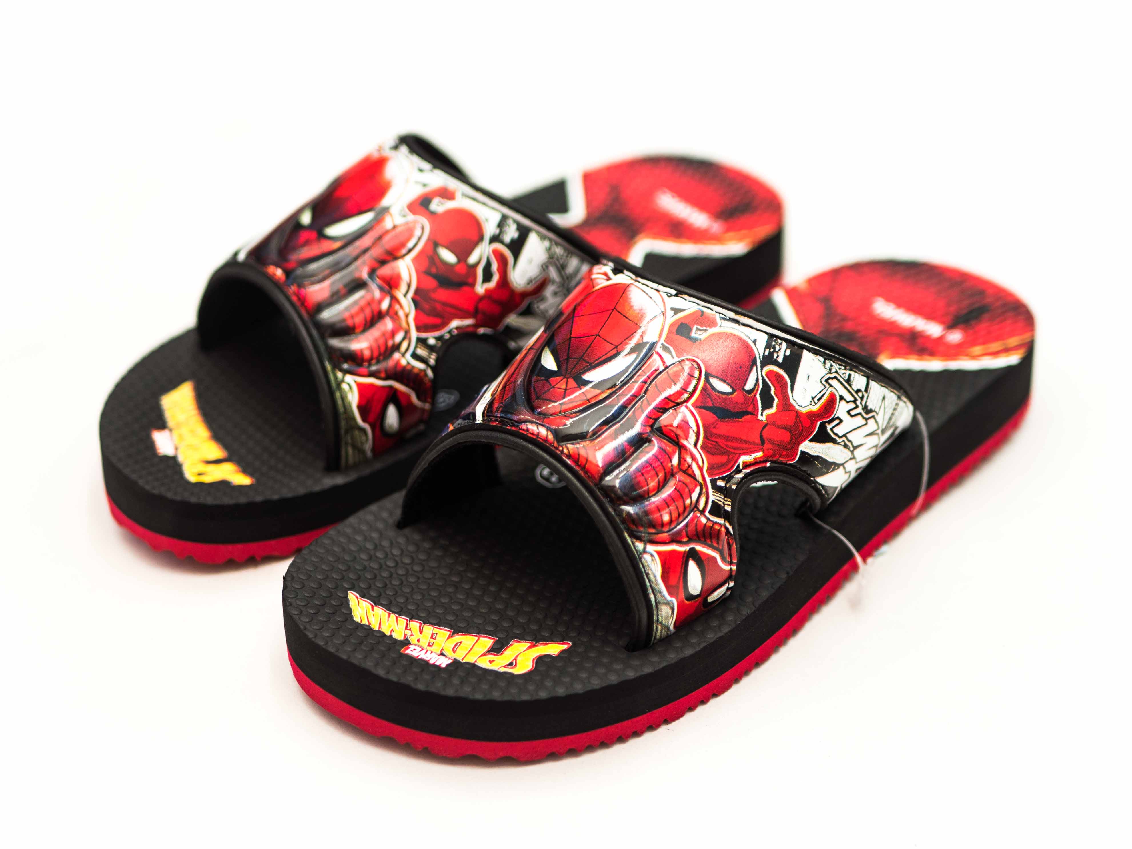 [Hoàn Xu] [SALE GIẢM SỐC] DÉP XỐP BÉ TRAI BITI'S QUAI NGANG SPIDERMAN NGƯỜI NHỆN DXB126811 (ĐEN + XANH NHỚT) - BITIS