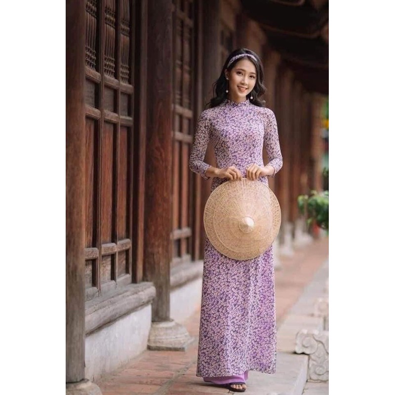 ÁO DÀI CÚC HOẠ MI SIÊU XINH SIÊU XỊN
