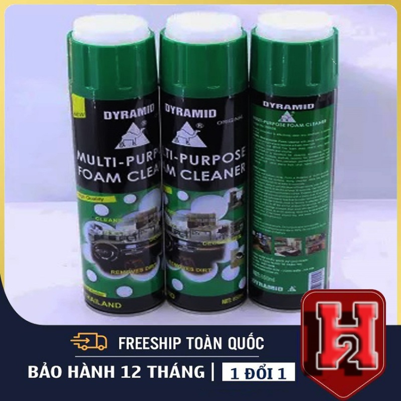 Dyramid Bình Xịt Bọt Tẩy Rửa Nội Thất Đa Năng, Dung Dịch Vệ Sinh Ô Tô, Tẩy Mọi Vết Bẩn, An Toàn Khi Sử Dụng