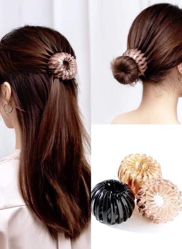 Búi tóc chụp - Búi tóc nụ hoa - Chụp búi tóc tròn co giãn thông minh