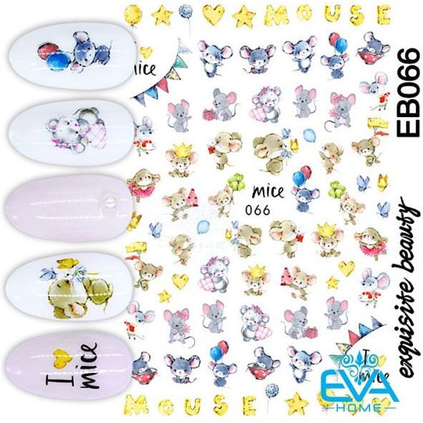 [HCM]Miếng Dán Móng Tay 3D Nail Sticker Hoạt Hình Chim Cánh Cụt Pingu F066