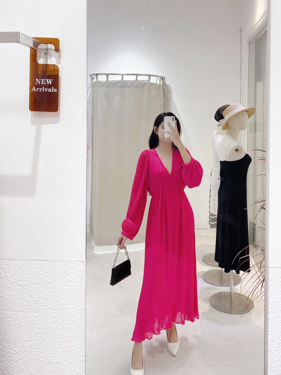 Đầm maxi ly cổ tim nhiều màu AfterBefore