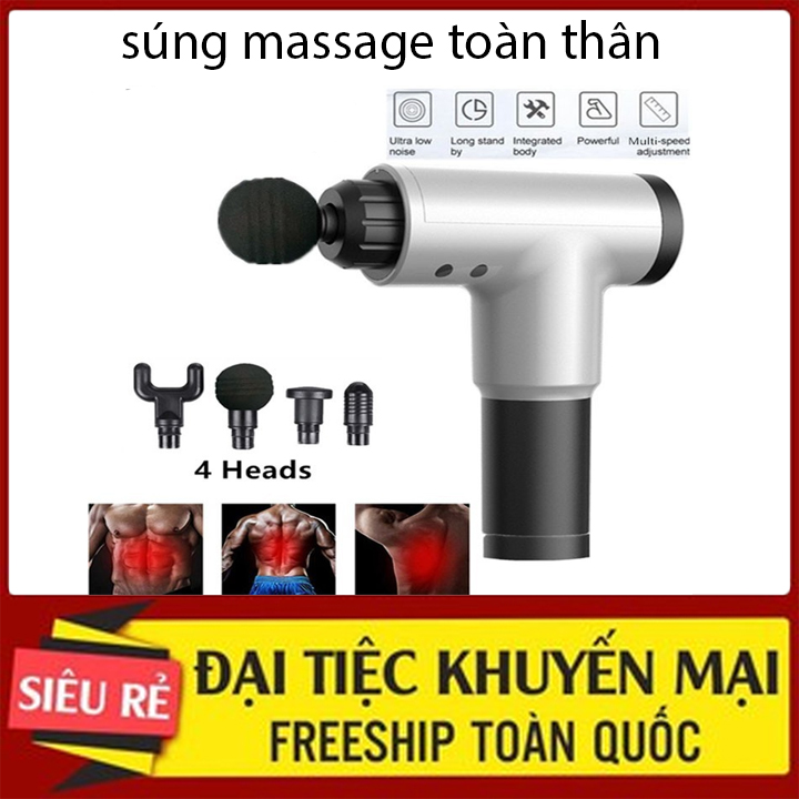 Máy massage Toàn thân, Máy massage cầm tay dùng pin, máy mát xa rung, Dụng cụ Massage cầm tay Fascial HG-320 cao cấp hơn máy Relex, máy massage xung điện -Thiết bị mát xa chuyên nghiệp dành cho gymer, dân thể thao, người già