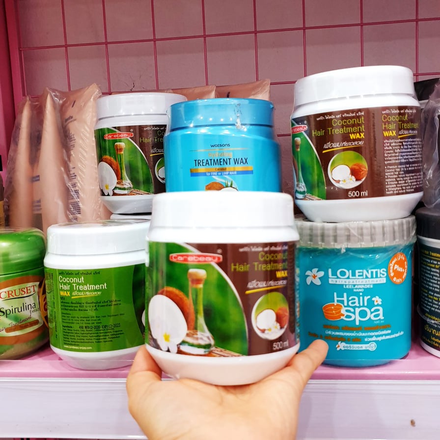 Hũ kem ủ dưỡng tóc tinh dầu dừa siêu mượt Coconut Thái lan 500ML