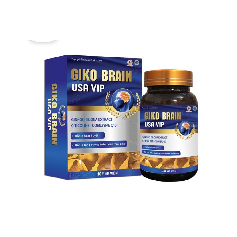 Bổ não giko brain usa vip - hộp 60 viên