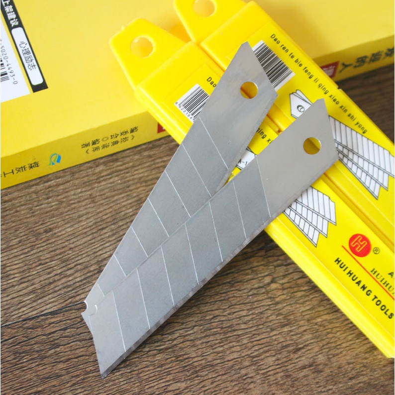 Combo 10 dao rọc giấy thép đa năng 9mm - dao rọc giấy inox - dao dọc giấy cắt giấy cắt decal - khung kim loại siêu bền , dao cắt giấy, rọc băng dính, cắt thùng bìa carton - sk5 siêu sắc dao rọc giấy