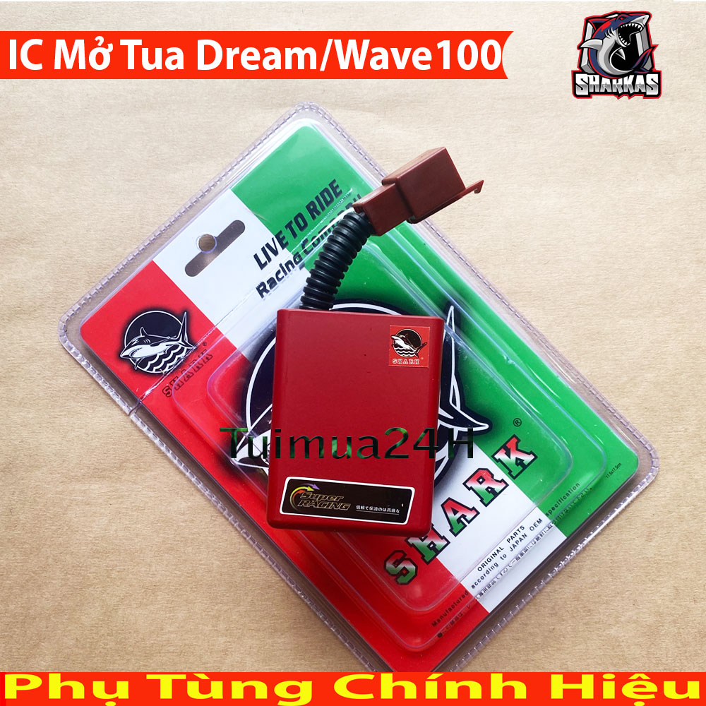 [HCM]IC Shark Độ Mở Tua Máy Cực Mạnh Honda Wave100 Dream Sirius 50cc Galaxy50cc