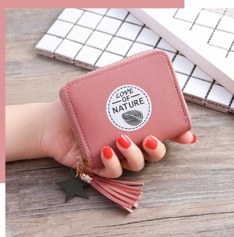 [HCM]Ví Ngắn Nữ Mini Cầm Tay Đựng Thẻ Love Of Nature 197 Nhỏ Gọn Bỏ Túi Cực Xinh