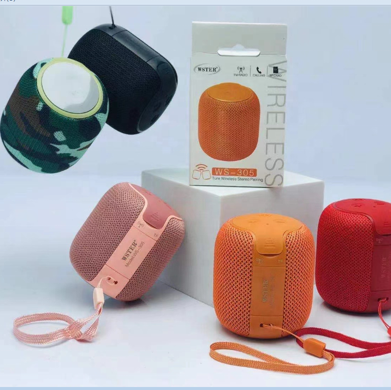Wster WS-305 mini bluetooth speaker, full box ws305, Youthful colors