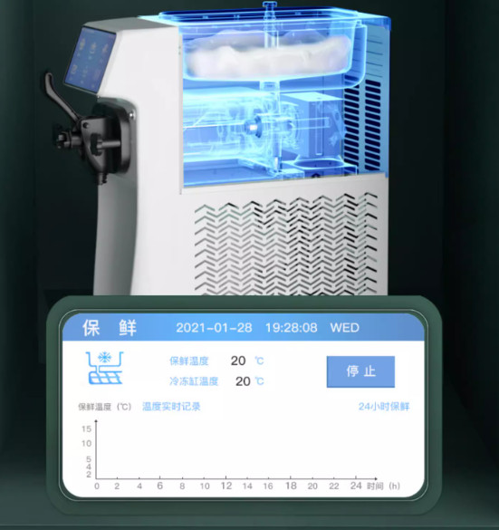 máy làm kem tươi mini để bàn , công suât 1250w, bảo hành 1 năm