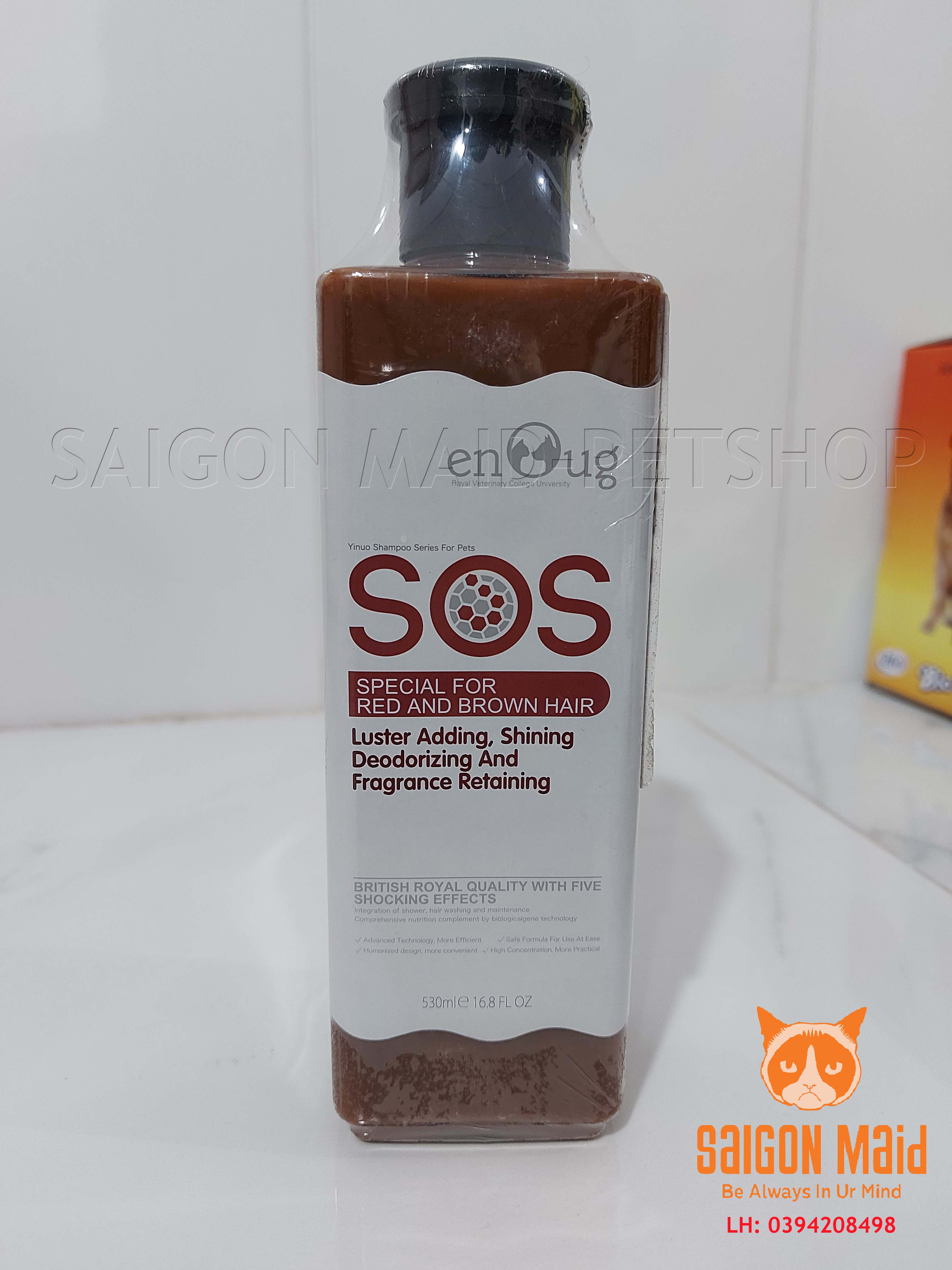 Sữa tắm phục hồi da lông SOS nâu (530ml)
