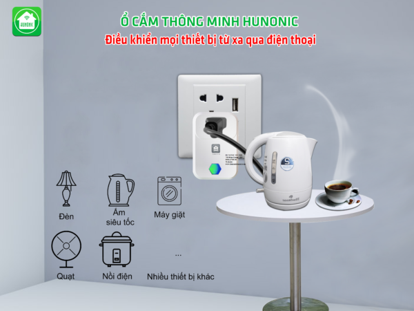 ổ cắm WIFI thông minh Hunonic SK01
