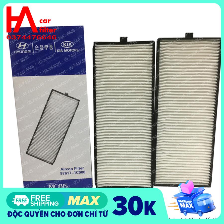 Getz car air conditioner filter click-filter pack of 2 pieces