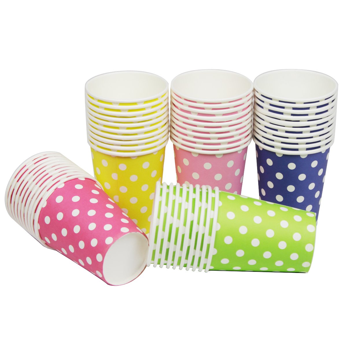 Set 6 Cốc Sinh Nhật Ly Giấy Sinh Nhật Chấm Bi