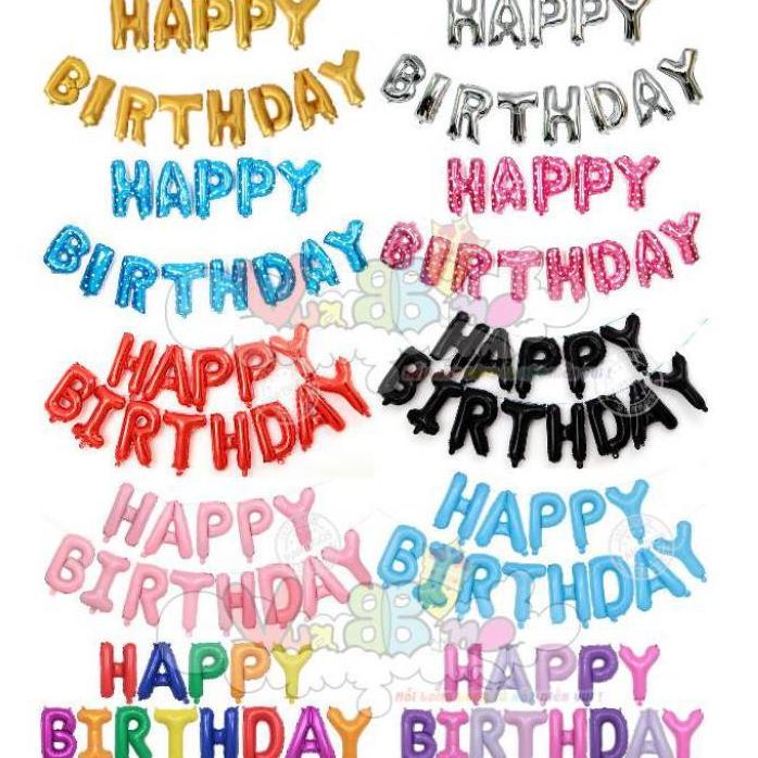 Bộ chữ HAPPY BIRTHDAY