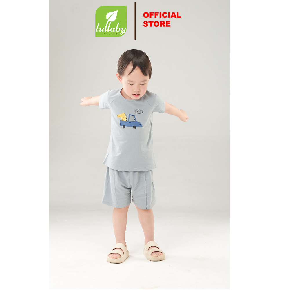 LULLABY - NH135V - Bộ bé trai cộc tay raglan