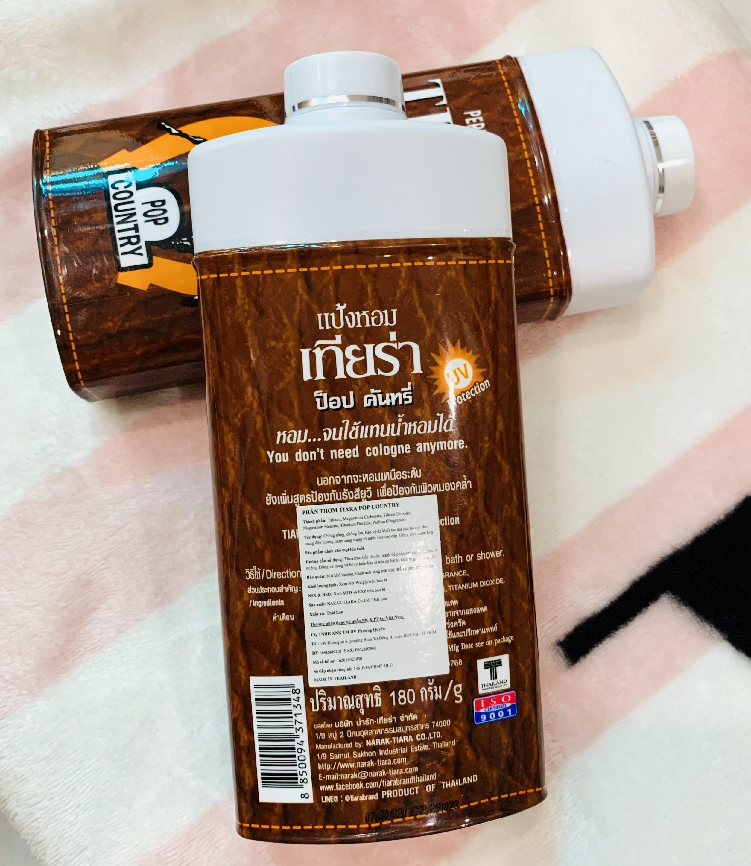 [HCM] PHẤN THƠM TIARA POP COUNTRY PERFUMED TALC UV PROTECTION - Có lựa chọn