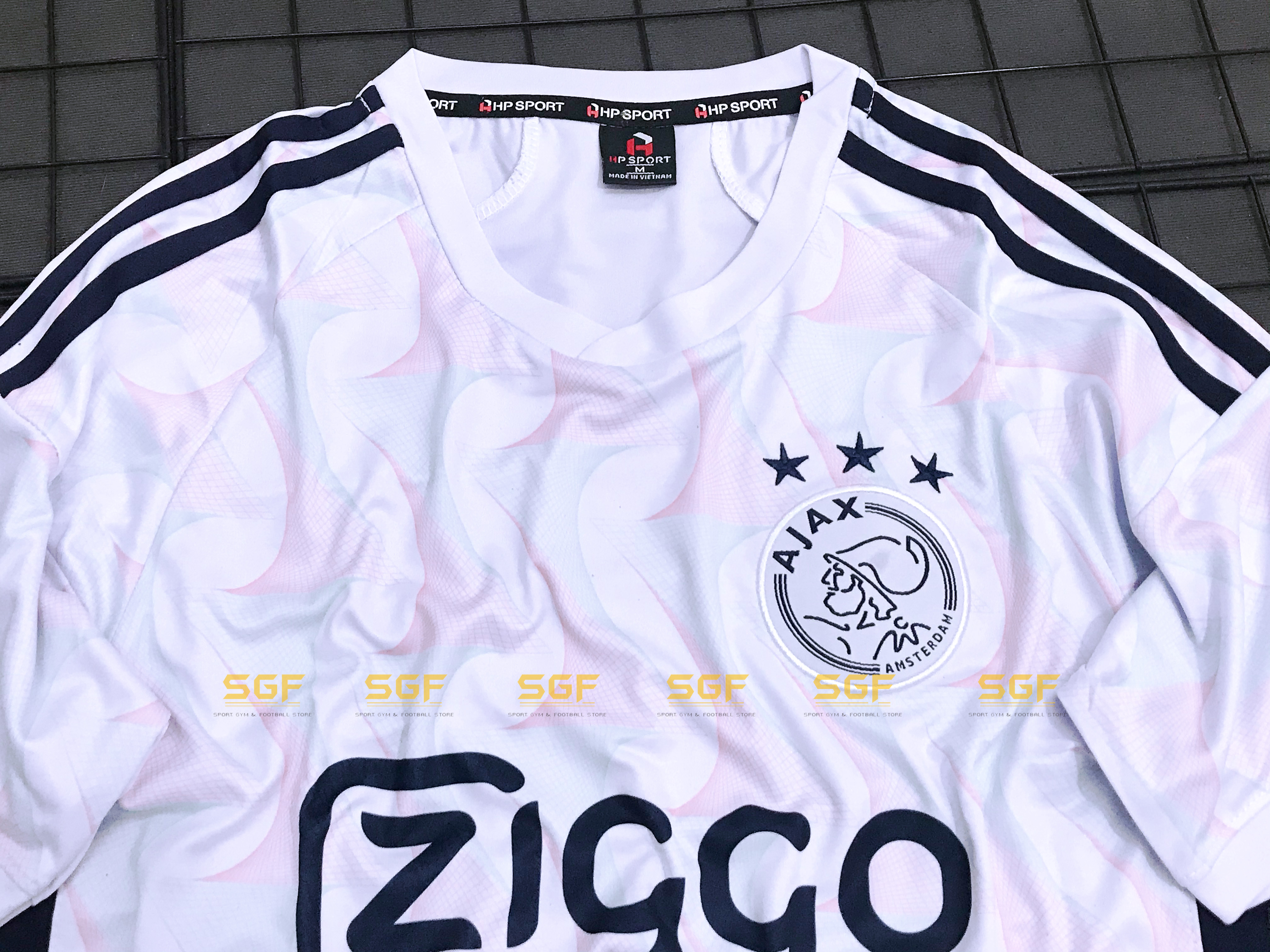 Quần Áo Bóng Đá AJAX trắng sân khách 2023
