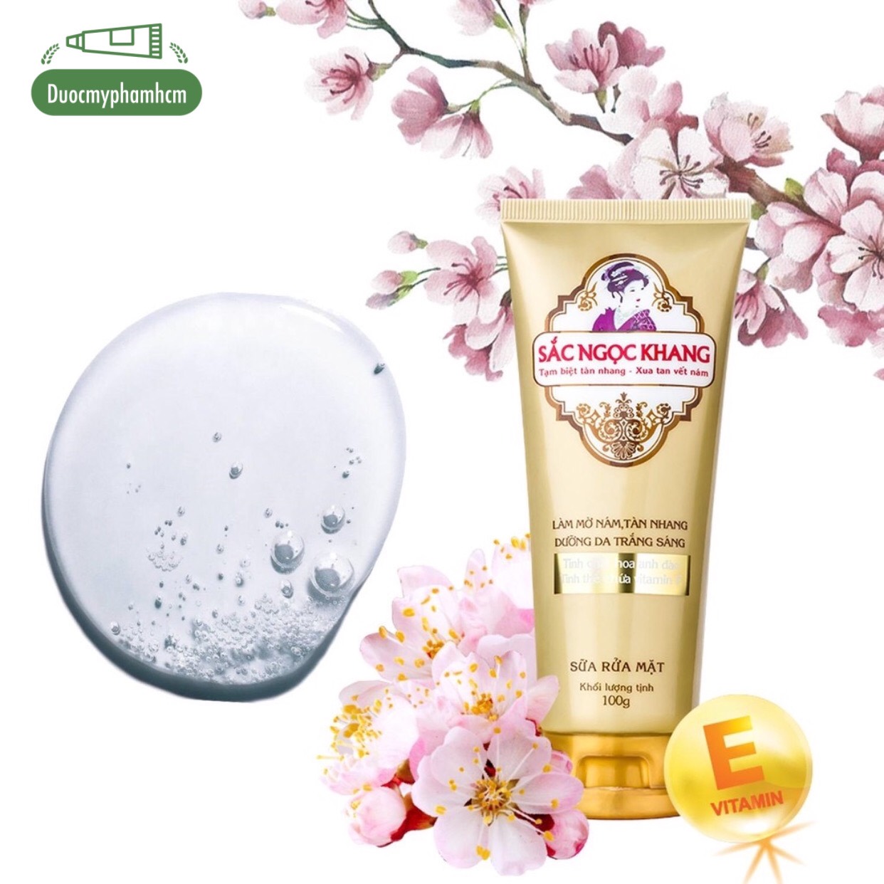 [HCM]Sữa Rửa Mặt Sắc Ngọc Khang 100gr