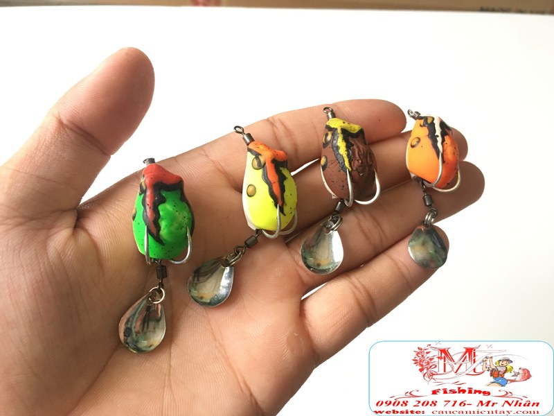 Nháy Hơi Câu Cá Lóc Tí Nị Frog