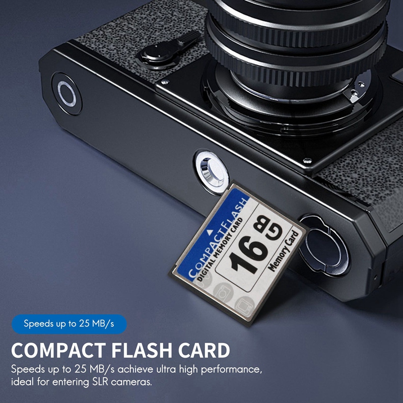 Professional 16GB Compact Flash Memory Card(White&Blue)