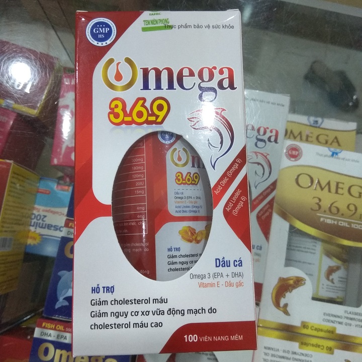 2 Hộp viên uống bổ sung Omega 3-6-9 - Giúp giảm nguy cơ xơ vữa động mạch, giảm cholesterol , sáng mắt , tăng cường thị lực cho mắt .