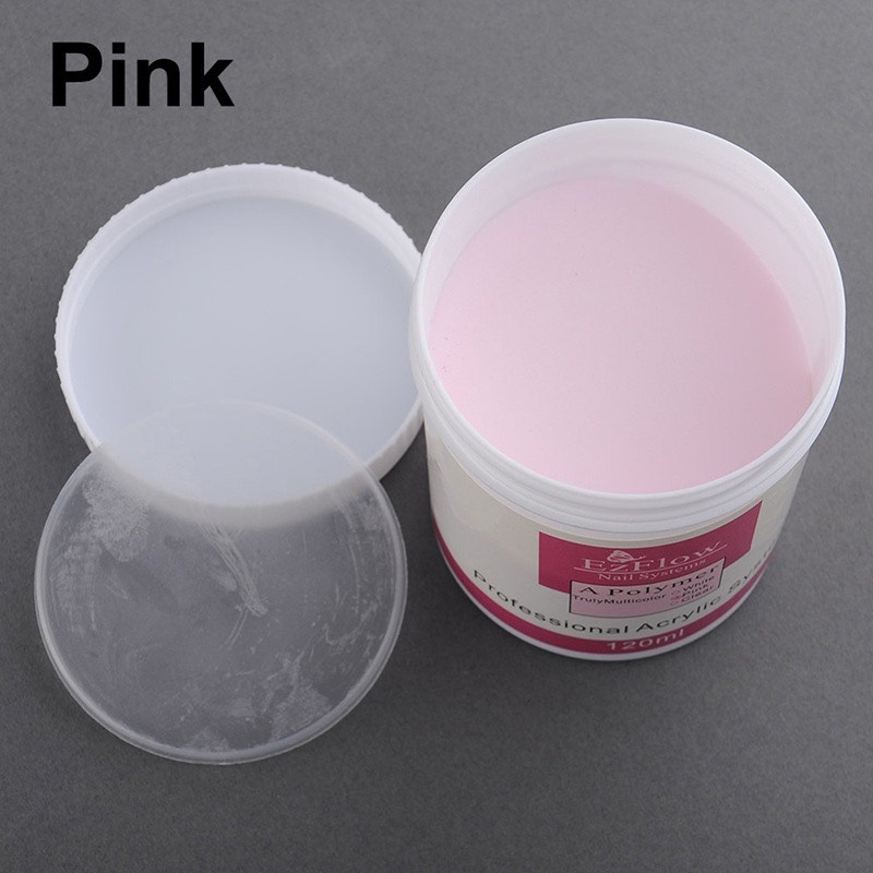 Bột đắp móng EZFLOW 120g chính hãng siêu mịn, không vón cục - màu trắng và trong suốt