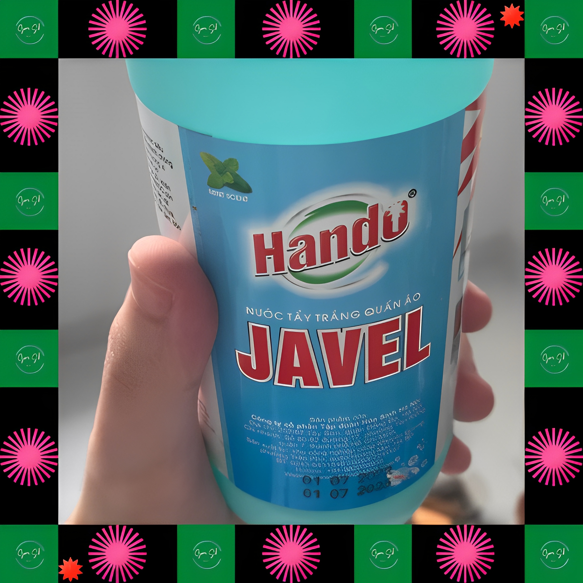 [Dọn nhà] Nước tẩy trắng quần áo Javel Hando 500ml
