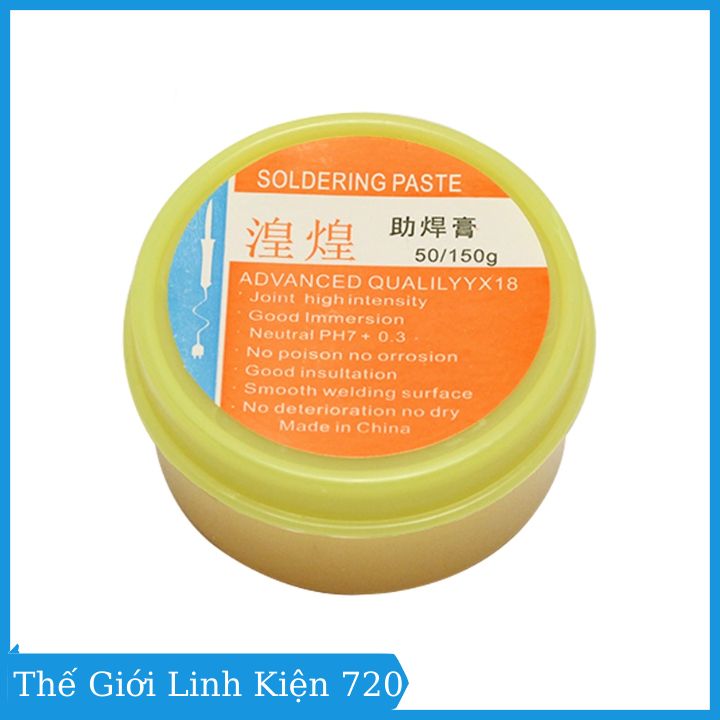 Mỡ hàn thiếc hỗ trợ hàn mạch điện tử Soldering Paste, màu vàng vệ sinh, làm bóng mối hàn