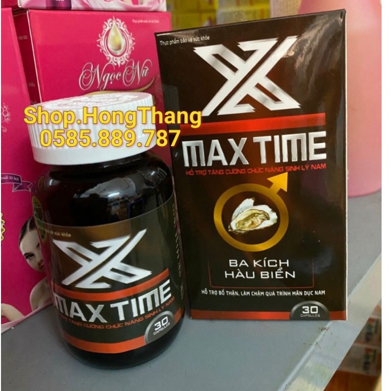 X Max Time bổ thận tráng dương, sinh tinh, tăng cường sinh lý nam giới, giảm đau lưng mỏi gối
