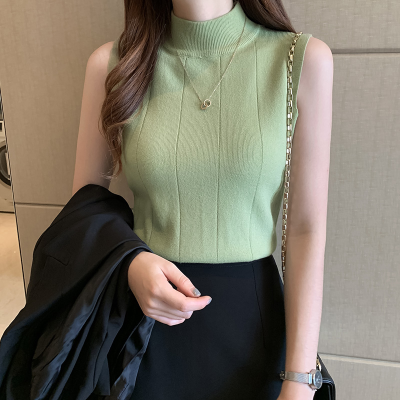 Áo Len Nữ Sát Nách Cổ Tròn